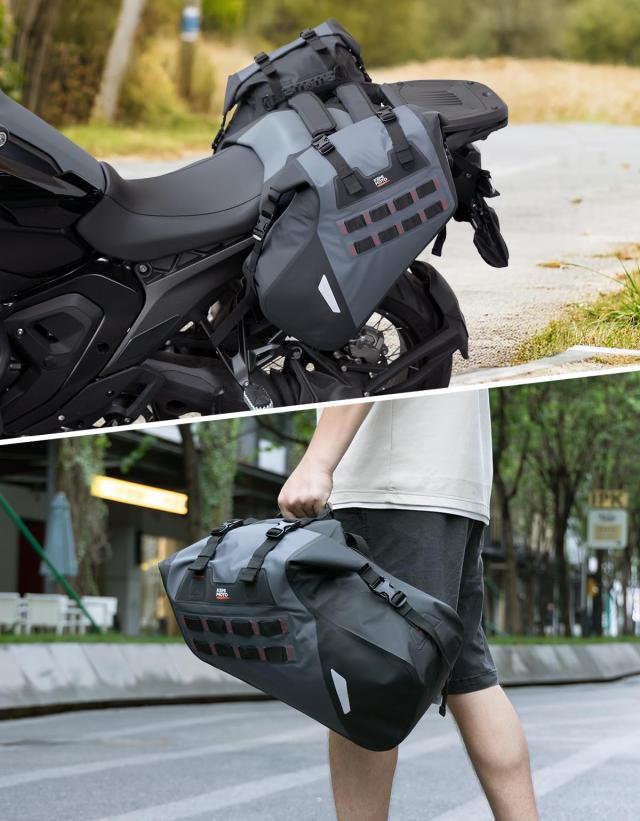 KEMIMOTO バイク サイドバッグ 左右セット バイクバッグ 30L大容量