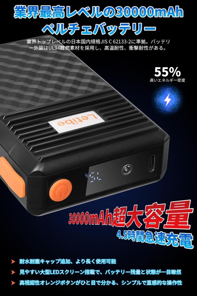 KOMOAKI] ペルチェベスト 【最大-28℃ 瞬間冷却 30000mAh】首周り冷却