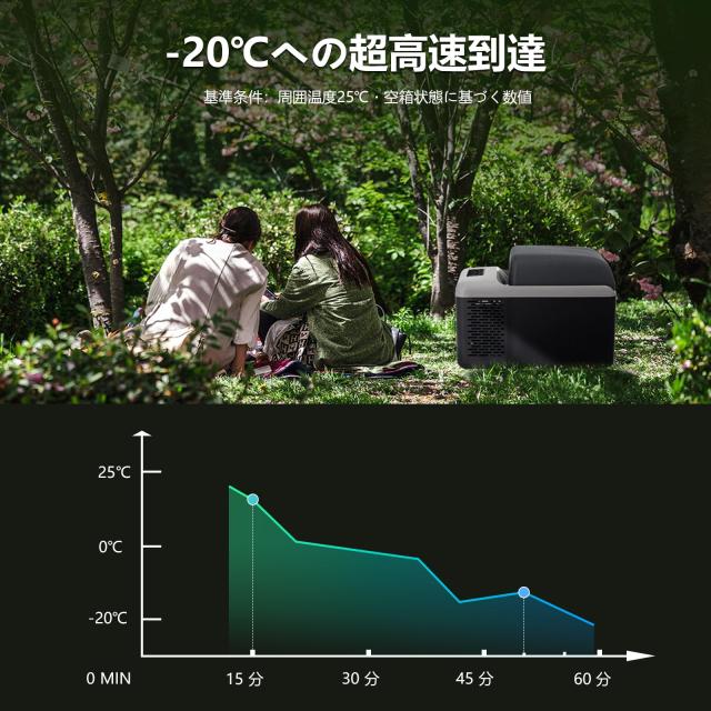 Alpicool ポータブル冷蔵庫 車載冷蔵庫 車載冷蔵冷凍庫 C12P 12L 12