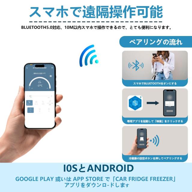 Alpicool ポータブル冷蔵庫 車載冷蔵庫 車載冷蔵冷凍庫 C12P 12L 12リットル -20℃〜20℃ コンプレッサー式 急速冷凍 AC100V DC12V/24V_8
