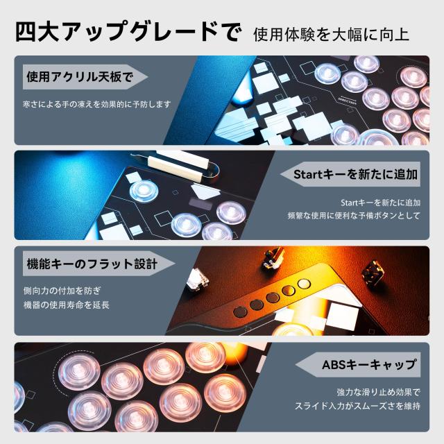 TIKITAKA FTG M3 レバーレスコントローラー 0.5粍の超速取っかかる霞軸 軽銀アロイひな型 空想科学小説6 表どおり攻撃機専用ゲームコントロ