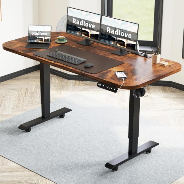 Radlove パソコンデスク 電動昇降式 デスク 幅120CM×奥行60CM