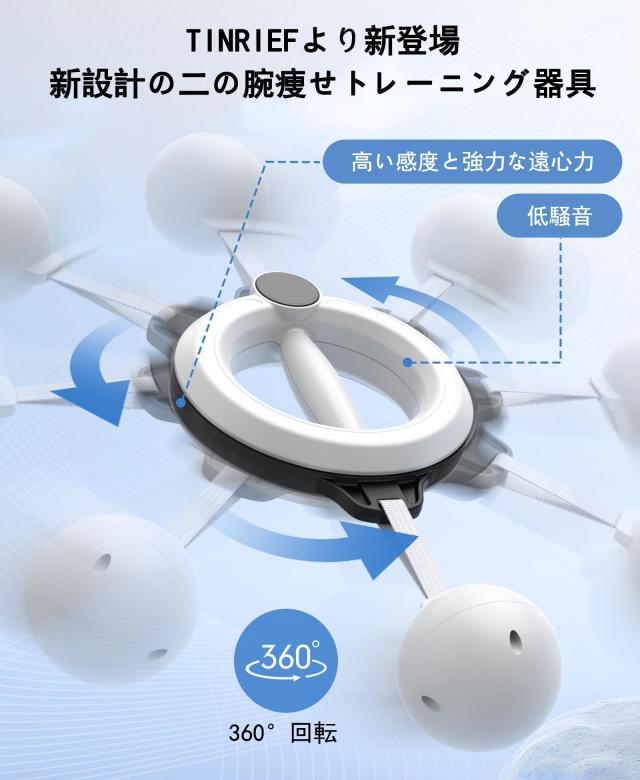 TINRIEF 二の腕痩せ 新設計モデル 前腕 手首 筋トレ 握力 トレーニング