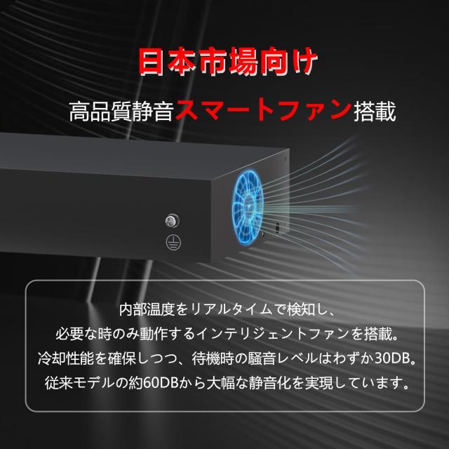 FOXNEO 10Gbpsスイッチングハブ 6ポート 10G対応（4×10G RJ45＋2×10G