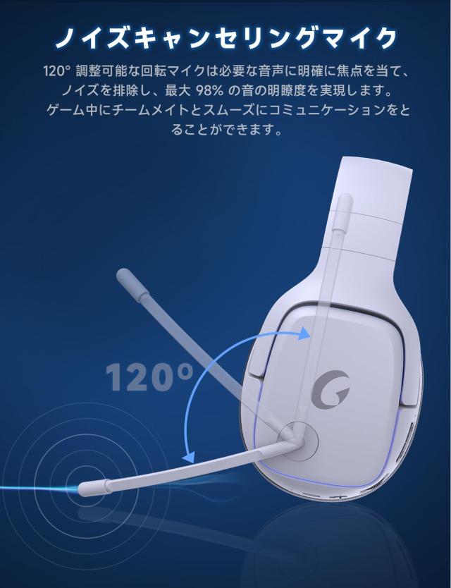 ゲーミングヘッドセット ps5 ヘッドセット 【2.4G USB/Type-cアダプター/Bluetooth 5.3/有線】 4WAY接続 7.1ch サラウンド＜20ms超低遅延_4