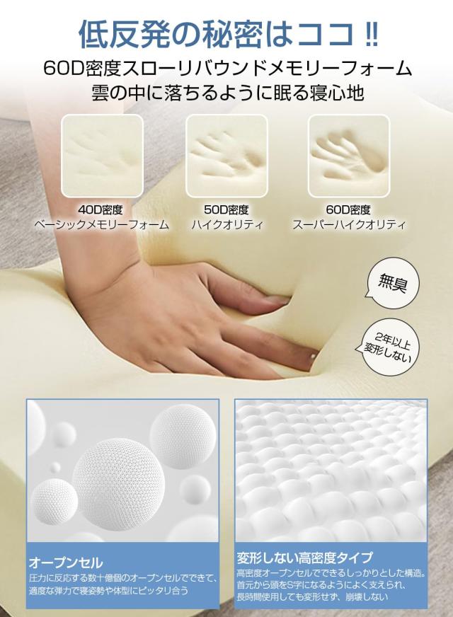 LAOGOT 枕 首が痛くならない ストレートネック 低反発 耳が痛く