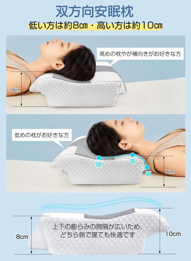 LAOGOT 枕 首が痛くならない ストレートネック 低反発 耳が痛く