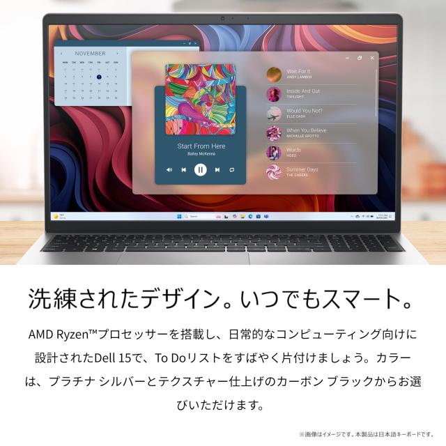 Dell 15 ノートパソコン DC15255 AMD Ryzen 5 7530U メモリ16GB SSD