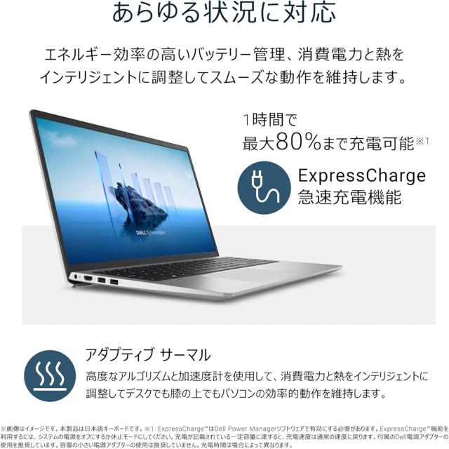 Dell 15 ノートパソコン DC15255 AMD Ryzen 5 7530U メモリ16GB SSD