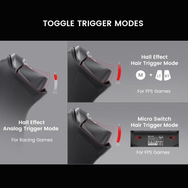 GameSir Tarantula Pro ワイヤレスゲームパッド, TMRジョイスティック搭載, 9個マッピングボタン, ホールエフェクトトリガー, RGBライテ GameSir Tarantula Pro ワイヤレスゲームパッド, TMRジョイスティック搭載, 9個マッピングボタン, ホールエフェクトトリガー, RGBライテ