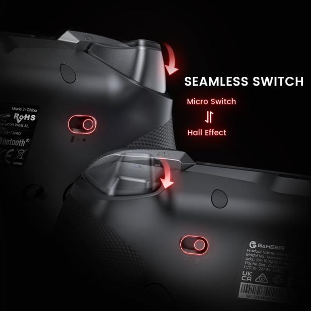 GameSir Tarantula Pro ワイヤレスゲームパッド, TMRジョイスティック搭載, 9個マッピングボタン, ホールエフェクトトリガー, RGBライテ GameSir Tarantula Pro ワイヤレスゲームパッド, TMRジョイスティック搭載, 9個マッピングボタン, ホールエフェクトトリガー, RGBライテ