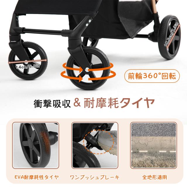 TRAIL TAIL ペットカート 犬用ベビーカー 小型犬 一体型 折り畳み