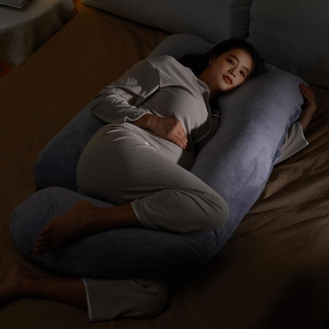 Momcozy U字型 妊婦 抱き枕｜横向き寝対応 多機能 マタニティ枕・授乳