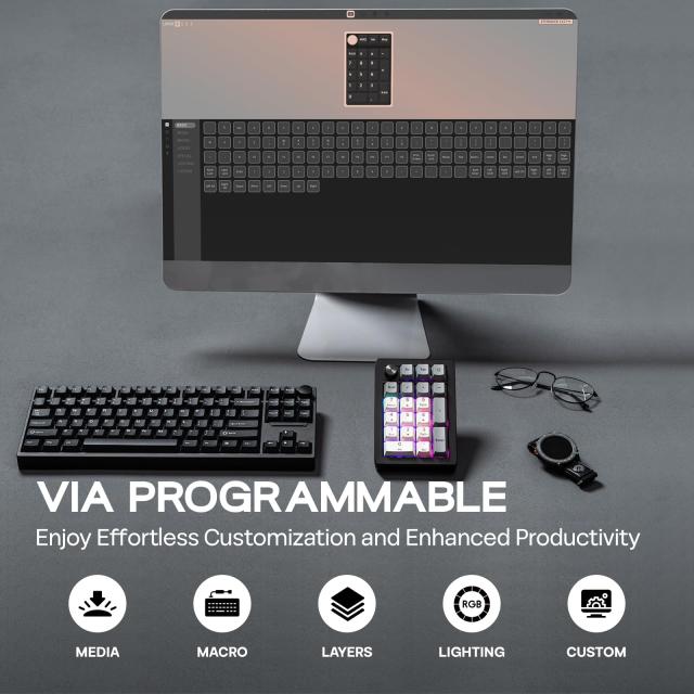 EPOMAKER EK21 VIA ガスケット テンキー ゲーミングキーボード