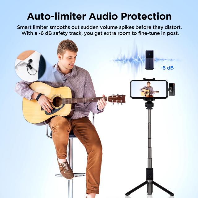 Saramonic Air ワイヤレスピンマイクシステム 300m伝送 デュアルチャンネル・低音カット・EQ調整・自動リミッター・ノイズキャンセリング_1
