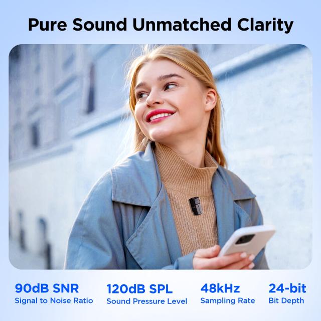 Saramonic Air ワイヤレスピンマイクシステム 300m伝送 デュアルチャンネル・低音カット・EQ調整・自動リミッター・ノイズキャンセリング_4