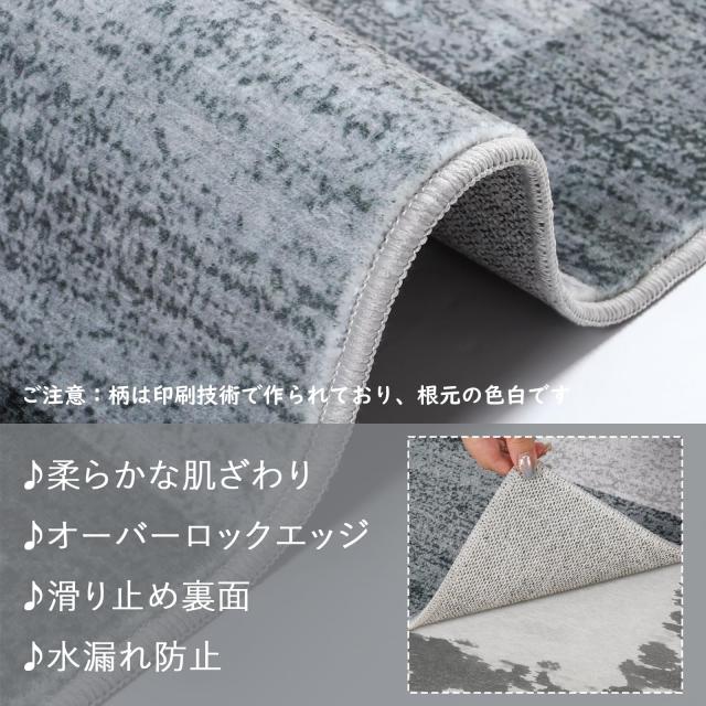 カーペット 洗える 200X300cm 春 夏 ラグ 4畳 北欧風 モダン モダン ふわふわ 滑り止め 防音 抗菌防臭 室内用 正方形 ラグマット オール_2