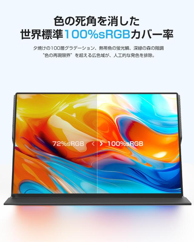 EVICIV モバイルモニター 16インチ 4K 1200Nits超高輝度 AG非光沢IPS