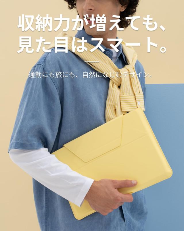 MOFT【公式直営店】ノートパソコンケース 14インチ PCケース スリーブケース パソコンスタンド兼用 MacBook Air/MacBook Pro/iPad/Laptop_4