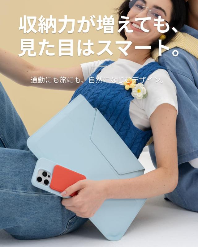 MOFT【公式直営店】ノートパソコンケース 14インチ PCケース スリーブケース パソコンスタンド兼用 MacBook Air/MacBook Pro/iPad/Laptop_4
