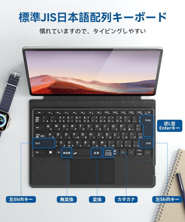 Omikamo サーフェス プロ キーボード ワイヤレス Surface Pro 3/4/5/6