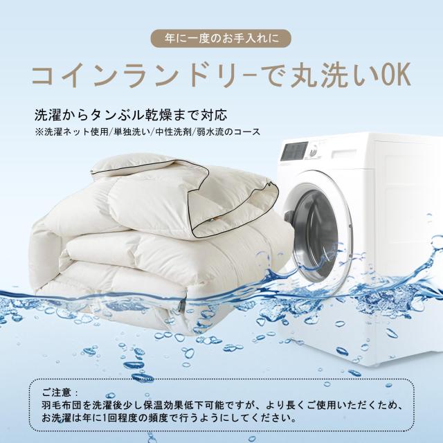 SAPHREAS 羽毛布団 ダウンケット 羽毛掛け布団 ホワイト羽毛肌掛け布団 春や秋に最適 オールシーズン/寒冬対応 防ダニ 抗菌防臭加工 ダウ_6