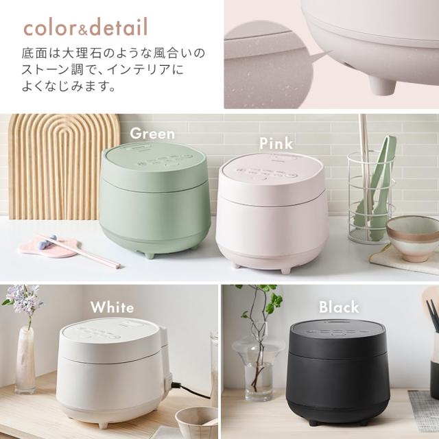 アイリスオーヤマ 炊飯器 ジャー炊飯器 3合 銘柄計り炊き 一人暮らし 食感炊き分け 自動調理 低温調理 料理に合わせて炊き上げ マイコン_7