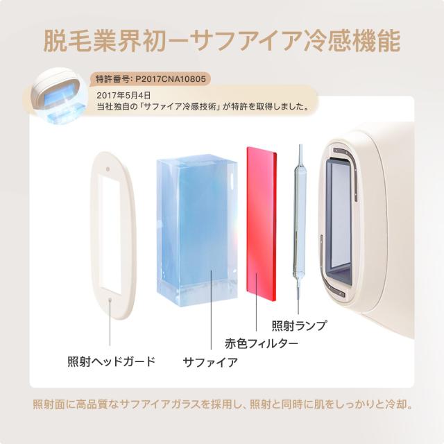 新型冷感搭載】YETE（エイティー） 光脱毛器 VIO対応 男女兼用