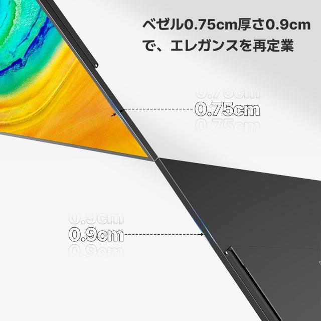 Newsoul モバイルモニター 22インチ タッチパネル WQHD 2K