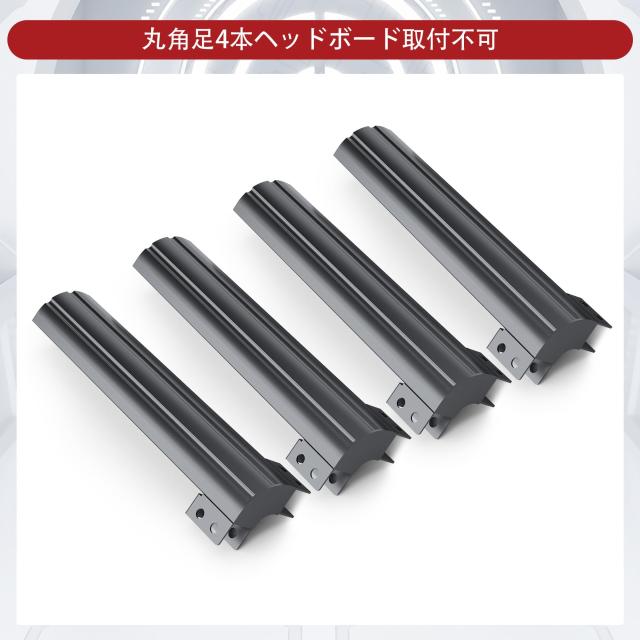 YICENSEN ベッドフレーム ダブル 角丸デザインのベッド脚 メタルベッド