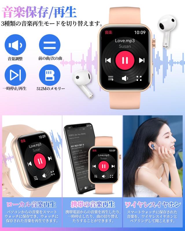 スマートウォッチ【2025年業界最新傑作 時計にカメラ内蔵 録画録音機能