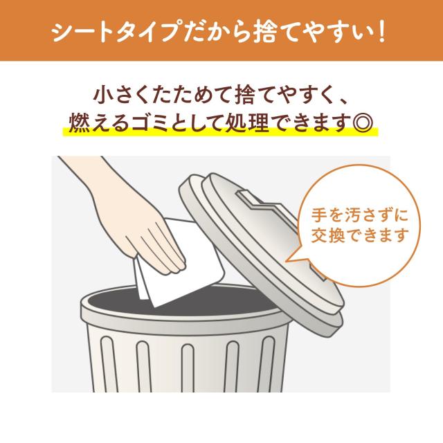 ニャンとも清潔トイレ [3つの脱臭成分で強力脱臭] 脱臭・抗菌シート 複数ねこ用 20枚×3個 [猫用システムトイレシート (ケース販売)_6