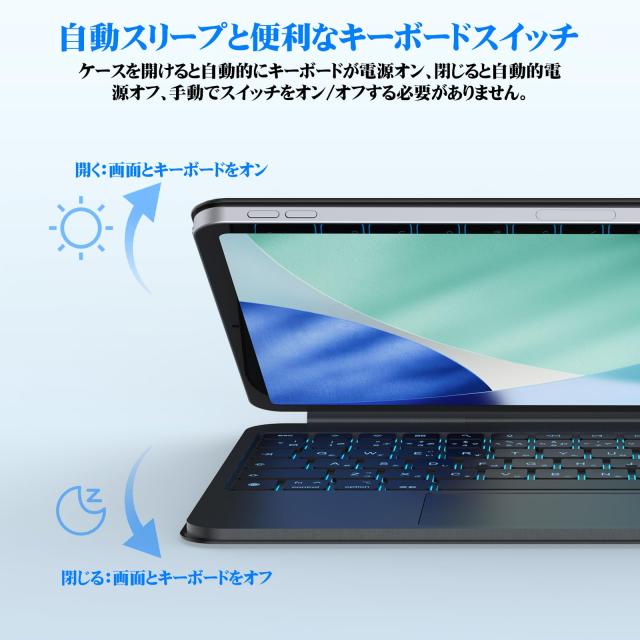 BETTDOW 【新型軽量】マジックキーボード 2025 iPad Air第7世代(M3