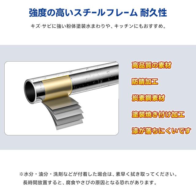 IZEUK スチールラック 4段 高さ伸縮メッシュ 収納棚 防錆加工 パイプ棚 スリム ポール径19.1mm パーツ対応 全体耐荷重390kg 幅60cm×奥行