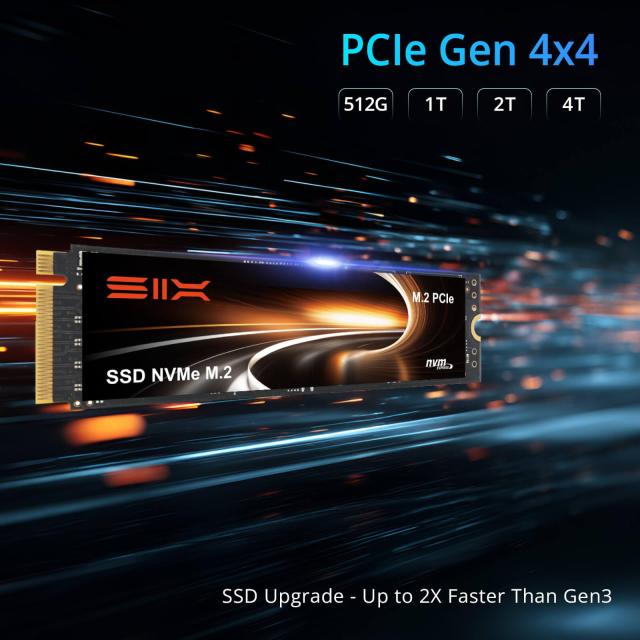 SIX X7400 Pro TLC Nand NVMe M.2 SSD PCIe4.0 512GB 内蔵SSD、最大