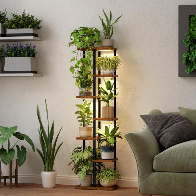 Bamworld フラワースタンド 植物育成ライト付き プランタースタンド 7
