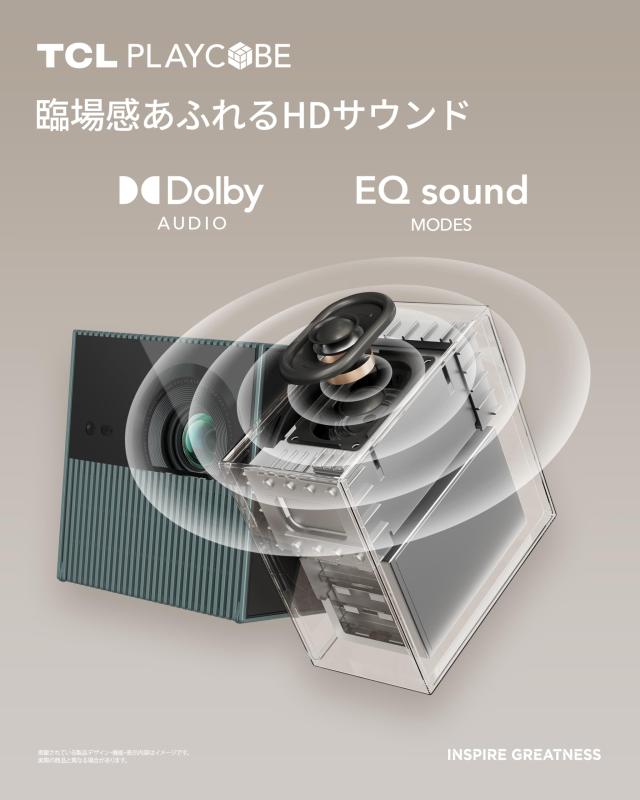 TCL PlayCube 750 ISO 1080P FHD LED 小型 プロジェクター/Netflix認定/GoogleTV ポータブルプロジェクター/ルーメン / 4K対応 / 内蔵66W_7