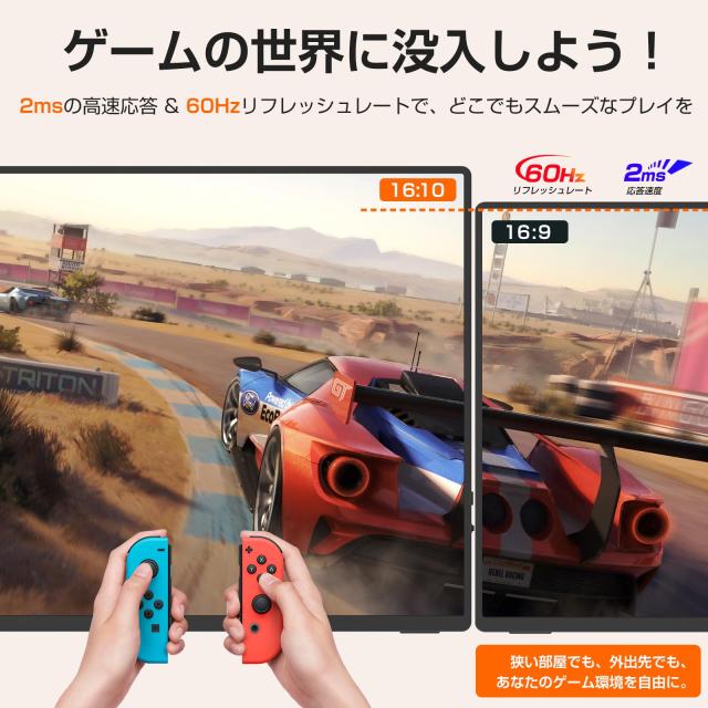 UPERFECT モバイルモニター 4K 14.5インチ 非光沢 400nit 高輝度 3840