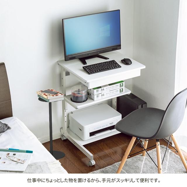 Snowtaros サイドテーブル 丸 ブラック W24？D24？H76.7cm コーヒー テーブル 省スペース ベッドテーブル コンパクト スリムテーブル 安定_8