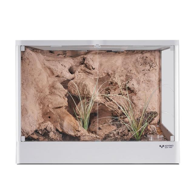 ADVINCI 爬虫類飼育ケージ 60×45×45cm 122L 強化ガラス完全保護 輸送破損防止包装 組み立て式 ダブルロック メッシュ換気 耐衝撃アルミ_1