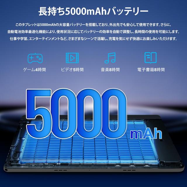 タブレット - FancyDay Android 15 タブレット 10インチ wi-fi6モデル