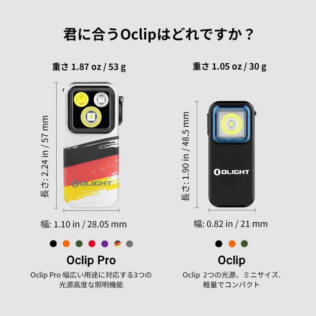 OLIGHT(オーライト) Oclip Pro クリップ LEDランニングライト 軽量 小型 3つの光源 500ルーメン 射程120メートル IPX6防水 Type-C充電式_7
