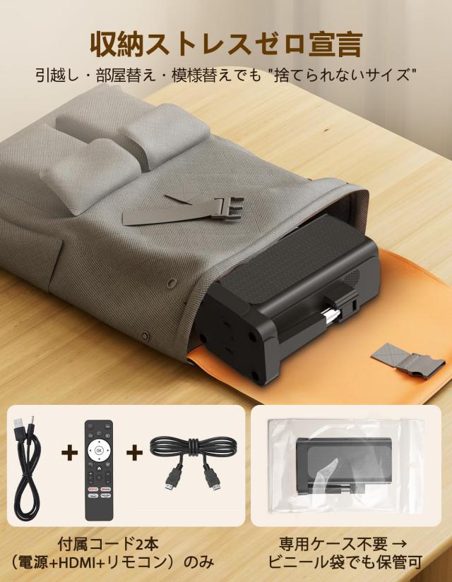 【Netflix＆最新Android TV搭載】プロジェクター 天井投影 25000LM 電動フォーカス＆自動台形補正フルHD1080P 4K対応 プロジェクター家庭_7