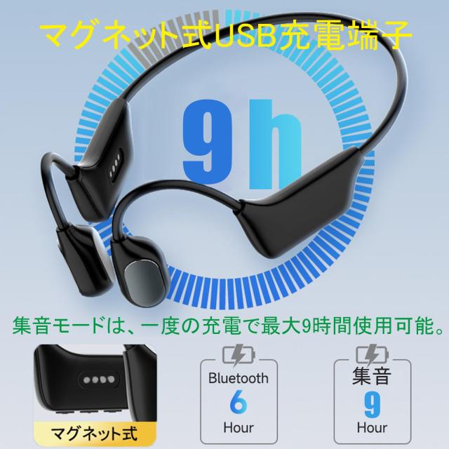 Vimaydo【2025年革新型】 集音器 骨伝導 イヤホン 軽量 ワイヤレス USB