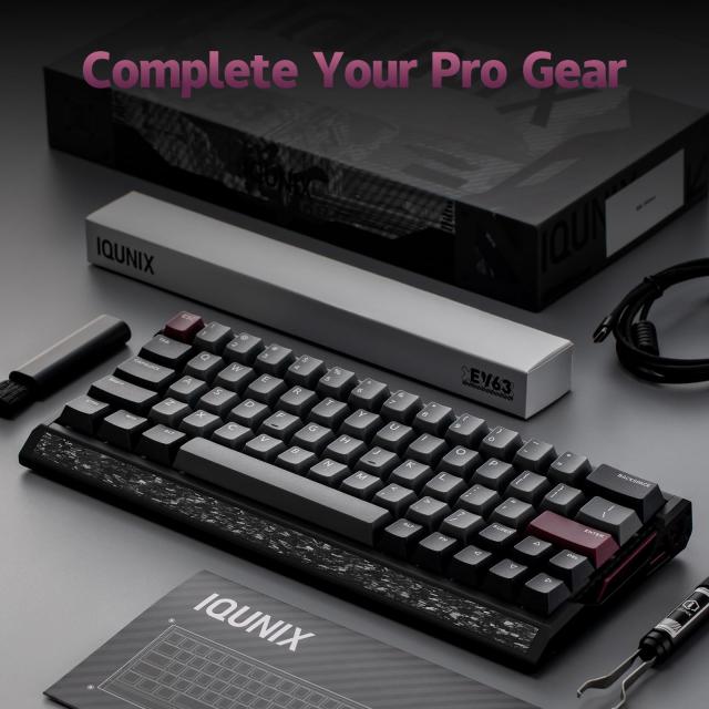 IQUNIX EV63 60% マグネットゲーミングキーボード パープル_7
