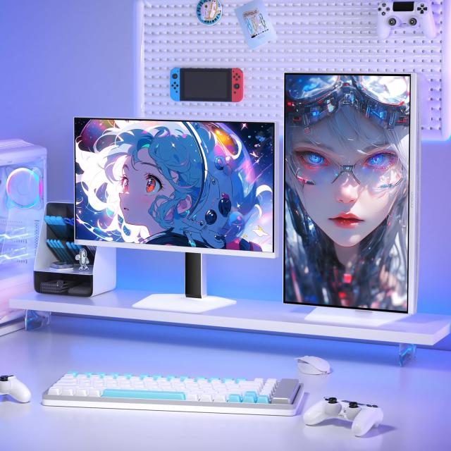 INNOCN QD-MiniLED 4k モニター 27インチ ゲーミングモニター 4K＠160Hz/フルHD＠320Hz切り替え デュアルモニター ホワイト 0.5ms MPCS_7