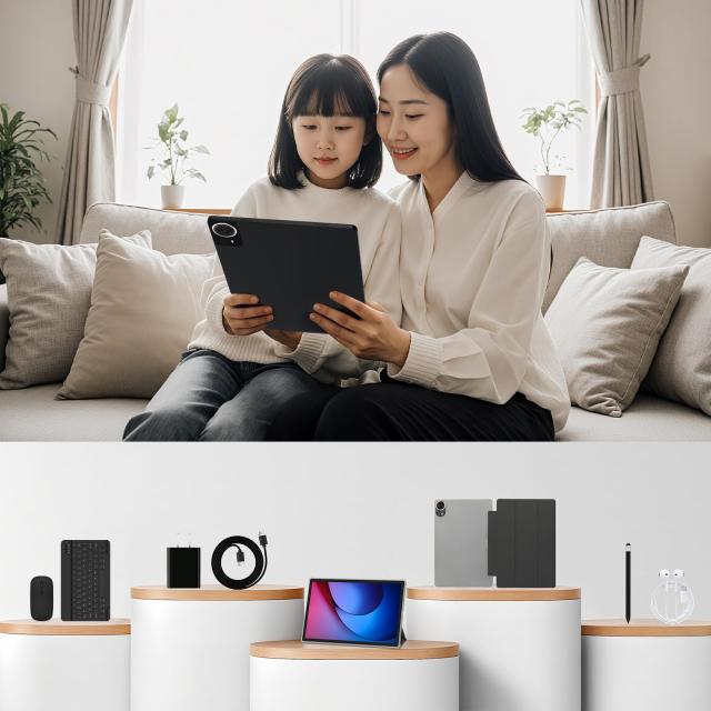 Android 15 タブレット 14インチ FHD 1920*1200 IPS大画面 30GB+256GB+