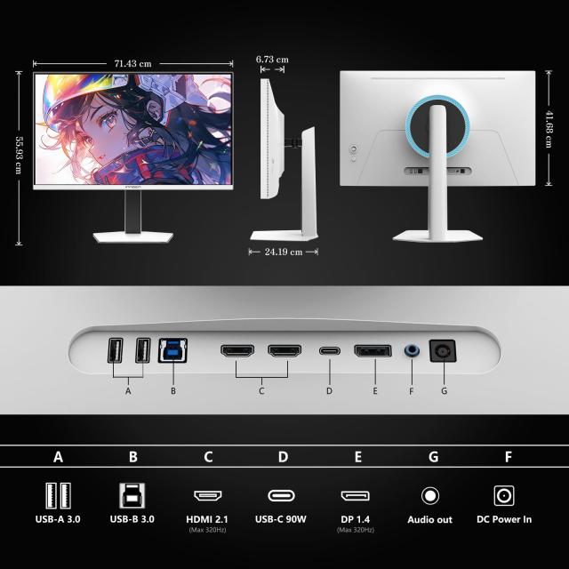 急売！MiniLED 4k モニター 32インチ320Hz INNOCN MiniLED 4k モニター 32インチ ゲーミングモニター 4K＠160Hz