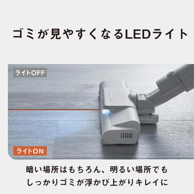 パナソニック 掃除機 コードレス スティック MC-SB35K-C アイボリー 軽量 サイクロン_5