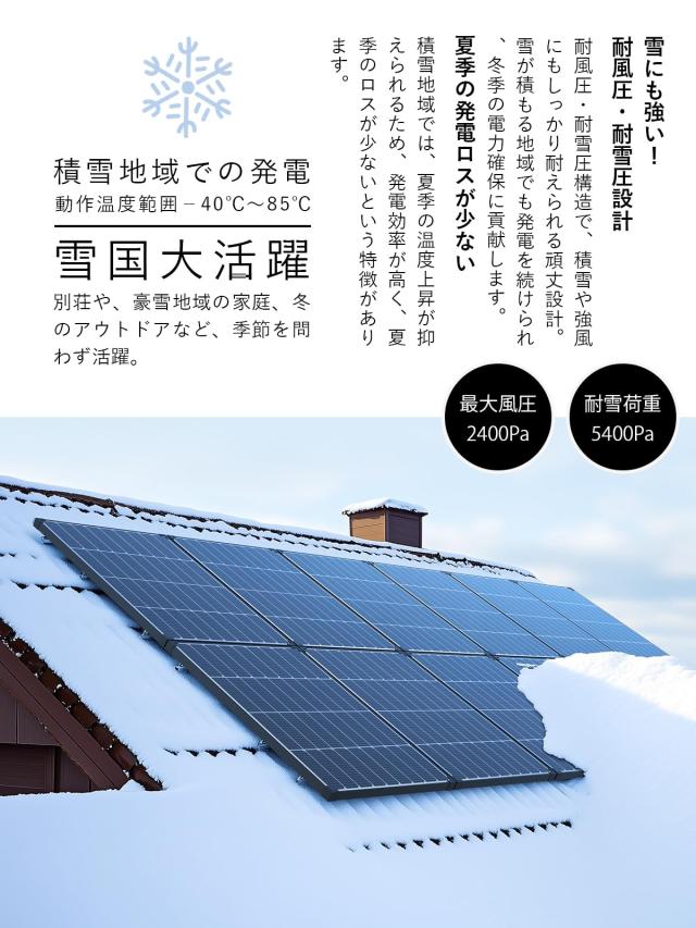 ZOUPW ソーラーパネル 50W N型 単結晶 25％変換効率 16BB 12Vシステム 